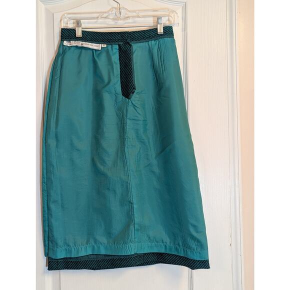 Vintage Evan Picone 100% Wool Emerald Green Skirt, Size 8 - Picture 7 of 7
